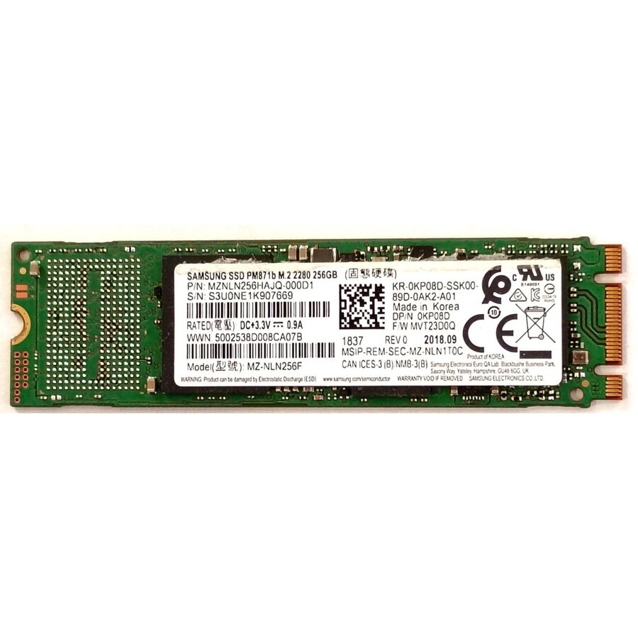 Samsung PM871b 256GB M.2 2280 SATA III – MZ-NLN256F-1