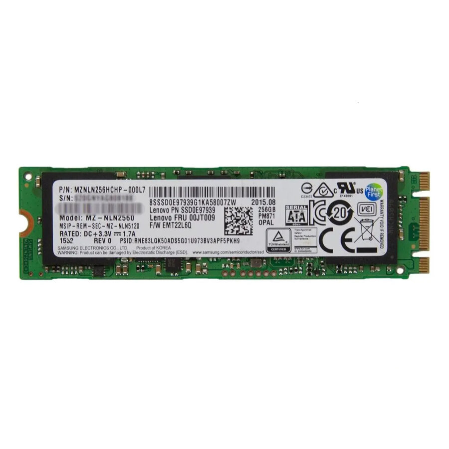Samsung PM871 256GB M.2 2280 SATA III – MZ-NLN2560-1