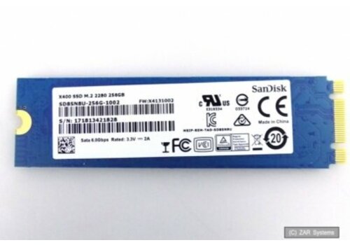 SanDisk X400 256GB M.2 2280 SATA III – SD8SN8U-256G-1002 