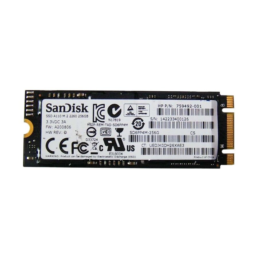 SanDisk A110 256GB M.2 PCIe Gen2 x2 – SD6PP4M-256G-1006-1