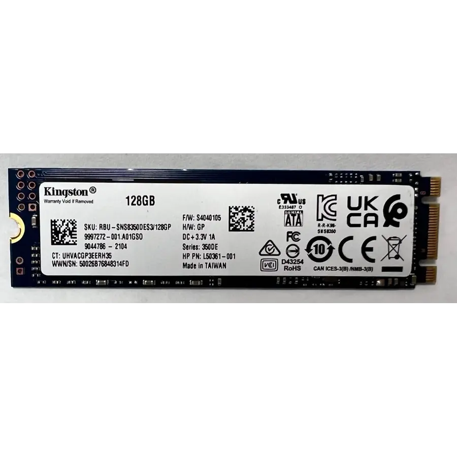 Kingston 128GB M.2 2280 SATA III – RBU-SNS8350DES3/128GP-1