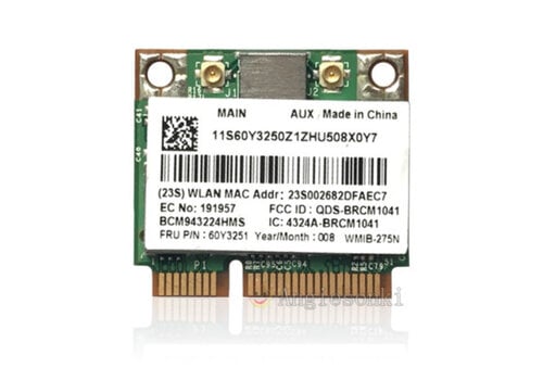 Broadcom BCM943224HMS (FCC ID: QDS-BRCM1034) 