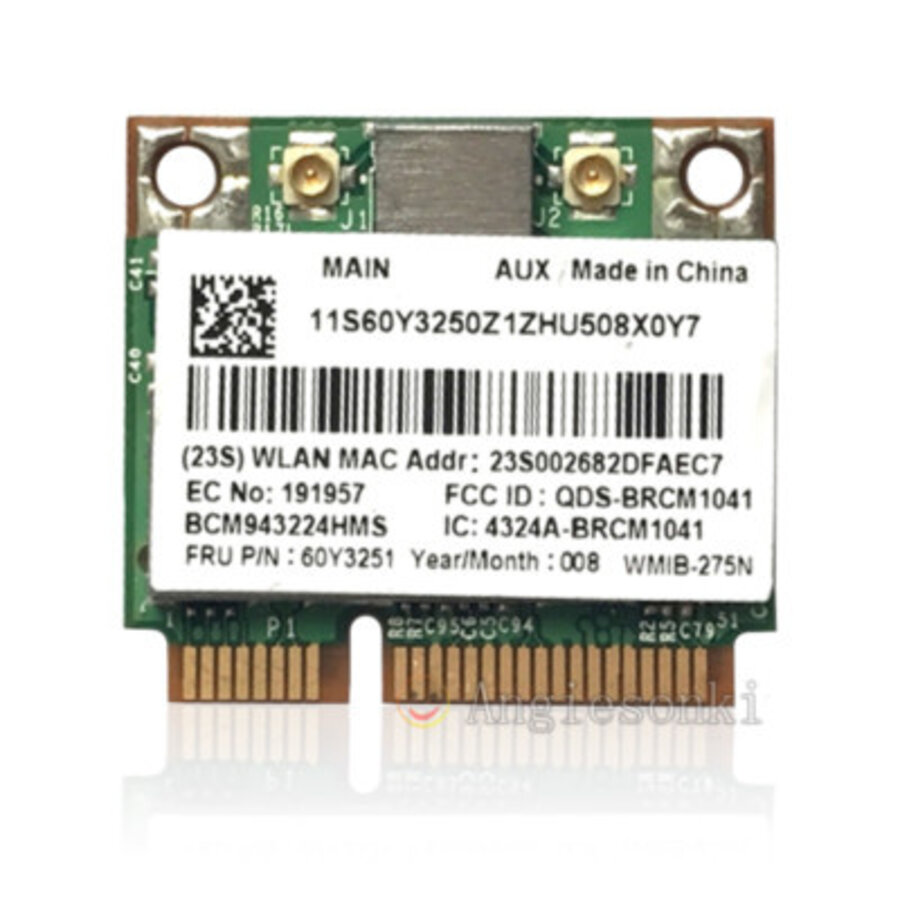 Broadcom BCM943224HMS (FCC ID: QDS-BRCM1034)-1