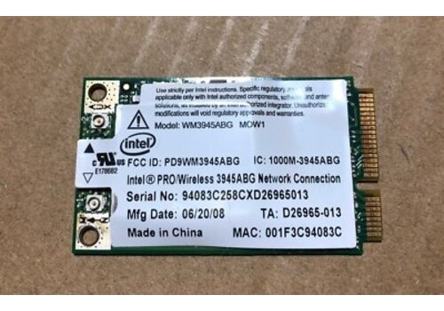 Intel PRO/Wireless 3945ABG – WM3945ABG 