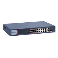 thumb-Hikvision DS-3E1318P-EI Smart Managed PoE Netwerkswitch – 16x PoE + 2x Gigabit Combo – 230W – Rackmount-2