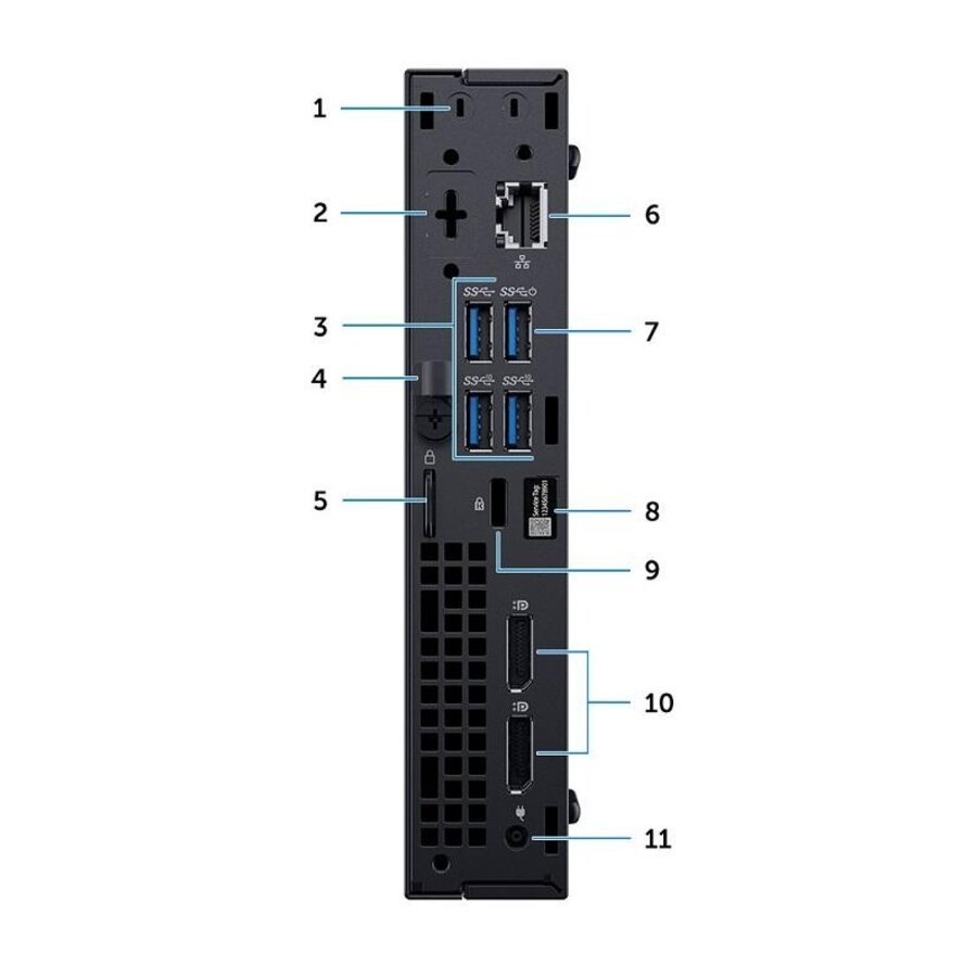 Dell OptiPlex 7070 Desktop PC – Intel Core i5-9500 / i5-8500, 8GB RAM, 256GB NVMe SSD, Intel UHD Graphics 630, Windows 10/11 Pro, zakelijke desktop computer-3