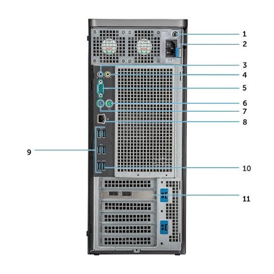 Dell Precision 5820 Tower Workstation – Intel Core i9 (X-series), 16GB DDR4 ECC RAM, 512GB SSD, professionele high-end workstation voor CAD, 3D design, engineering en zware workloads-2