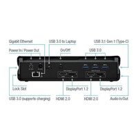 thumb-Targus DOCK177EUZ Universal USB 3.0 DV4K Docking Station – Dual 4K dockingstation met HDMI, DisplayPort, Gigabit LAN en laptop charging tot 90W-2