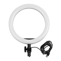 thumb-Zazitec BH472A LED Ring Light Set – 10 inch ringlamp met statief, smartphonehouder, USB voeding en instelbare lichtstanden voor fotografie, video en livestreaming-1