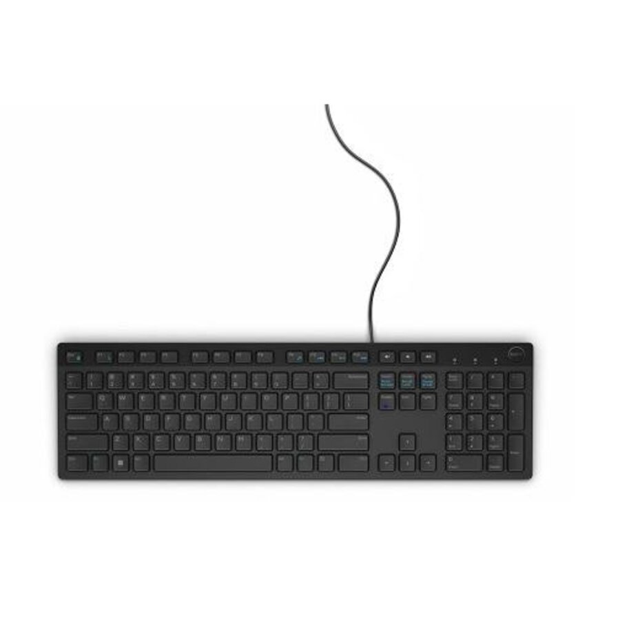 Dell KB216 Wired Keyboard USB – US International QWERTY toetsenbord met numeriek keypad, multimedia toetsen en morsbestendig design voor kantoor en thuisgebruik-2