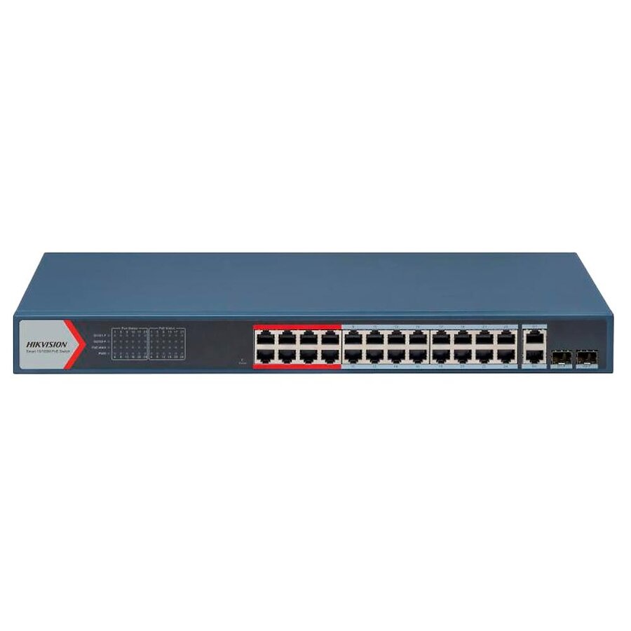 Hikvision DS-3E1326P-EI Smart Managed 24-Port Fast Ethernet PoE Switch 370W met 2 Gigabit combo uplinks voor CCTV en IP-netwerken-2
