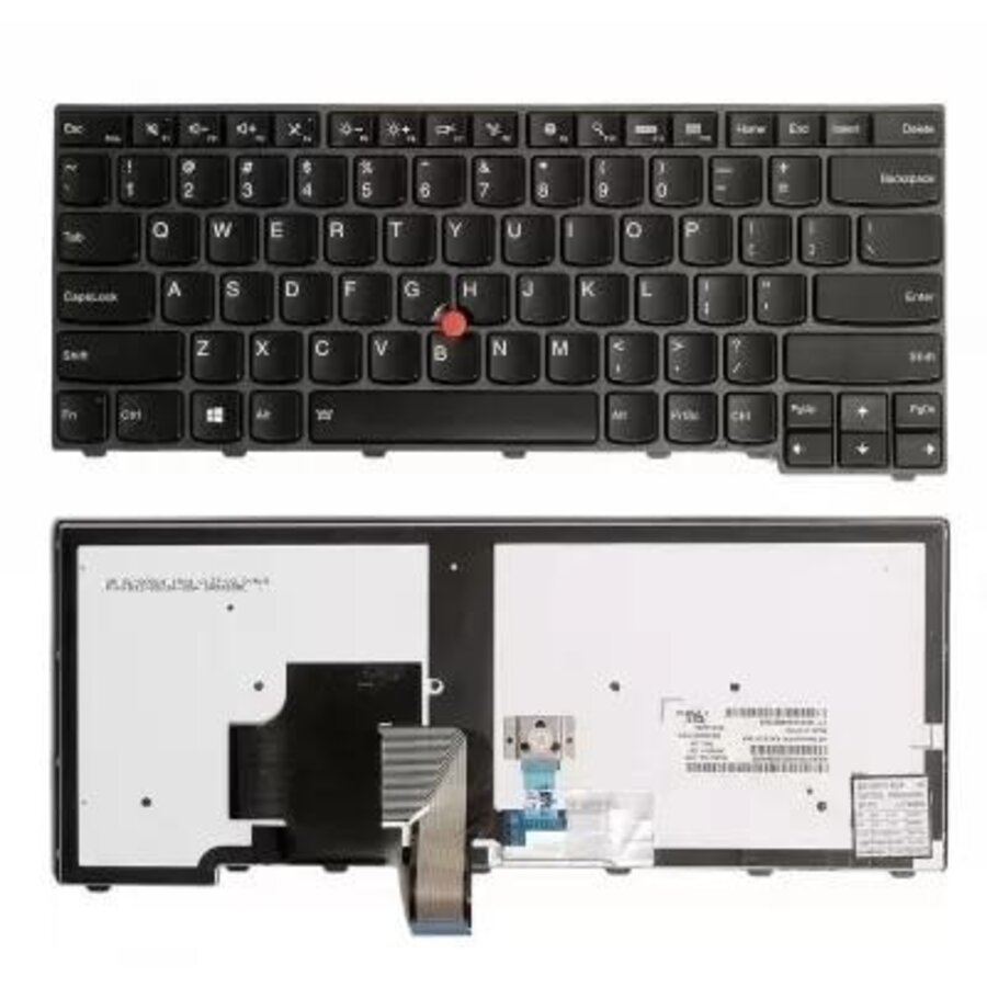Lenovo ThinkPad T440 / T440p / T450 / T460 toetsenbord FRU 04X0151 QWERTY backlit met TrackPoint pointing stick originele Lenovo keyboard module-1