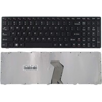 Lenovo IdeaPad G580 / G585 / Z580 / V580 laptop toetsenbord QWERTY zwart complete replacement keyboard module met frame