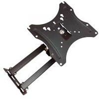 thumb-Zazitec HY-103E cantilever muurbeugel voor 10 tot 26 inch monitoren en televisies verstelbare TV wandbeugel met draaibare arm zwart-1