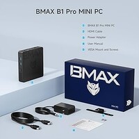 thumb-BMAX B1 Pro mini PC Intel Gemini Lake Celeron N4000 8GB LPDDR4 128GB eMMC Windows 11 Pro compacte desktop computer met HDMI 4K dual display en WiFi Bluetooth-3