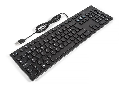 Dell KB216-BK-BEL toetsenbord bedraad AZERTY Belgisch zwart 
