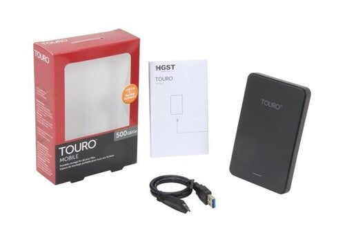 Hitachi Touro Mobile 500GB externe harde schijf USB 3.0 zwart 