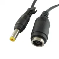thumb-Zazitec DC power verlengkabel 15cm 4.8mm x 1.7mm (yellow pin) male naar 7.4mm x 5.0mm female laptop stroom verlengkabel voor Dell en HP compatibele voedingen en adapters-2