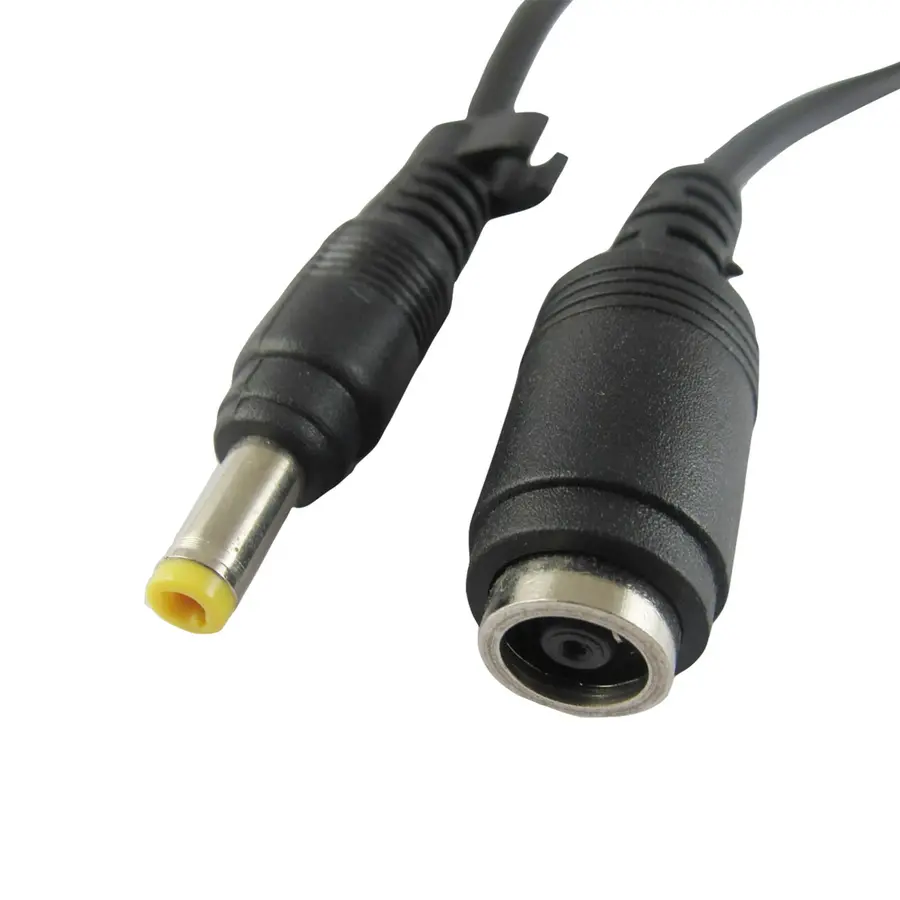 Zazitec DC power verlengkabel 15cm 4.8mm x 1.7mm (yellow pin) male naar 7.4mm x 5.0mm female laptop stroom verlengkabel voor Dell en HP compatibele voedingen en adapters-2