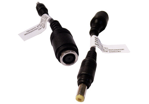 Zazitec HP 406823-001 65W adapter tip changer dongle 10cm DC conversiekabel 
