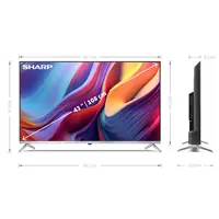 thumb-Sharp 43GP6265 43 inch 4K Ultra HD QLED Google TV met Quantum Dot kleurtechnologie, Dolby Vision, HDR10+, Dolby Atmos, HDMI 2.1 en ingebouwde Chromecast voor premium smart entertainment-5