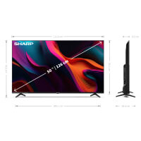 thumb-Sharp 50GL4260 50 inch 4K Ultra HD LED Google TV met HDR10, Dolby Vision, Dolby Atmos, HDMI 2.1, ingebouwde Chromecast en Google Assistant voor smart streaming en home entertainment-6