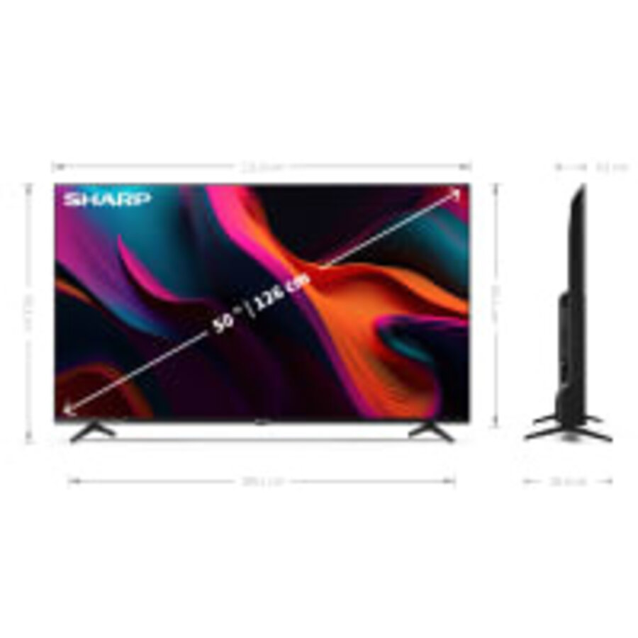 Sharp 50GL4260 50 inch 4K Ultra HD LED Google TV met HDR10, Dolby Vision, Dolby Atmos, HDMI 2.1, ingebouwde Chromecast en Google Assistant voor smart streaming en home entertainment-6
