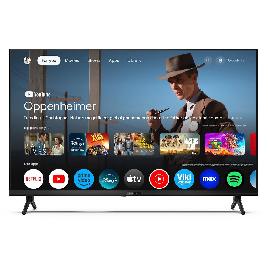 Sharp 32GF2265 32 inch HD Ready LED Google TV met HDR10, Google Assistant, Chromecast, Bluetooth en ingebouwde streaming apps voor compact smart entertainment-3