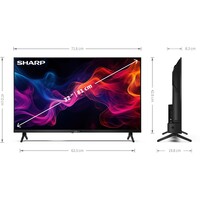 thumb-Sharp 32GF2265 32 inch HD Ready LED Google TV met HDR10, Google Assistant, Chromecast, Bluetooth en ingebouwde streaming apps voor compact smart entertainment-8