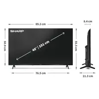 thumb-Sharp Aquos 40HF3265 40 inch Full HD QLED Google TV 2025 met Quantum Dot kleurtechnologie, HDR10, Google Assistant, Chromecast en Bluetooth voor smart streaming en dagelijks gebruik-3