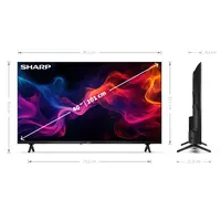 thumb-Sharp Aquos 40HF3265 40 inch Full HD QLED Google TV 2025 met Quantum Dot kleurtechnologie, HDR10, Google Assistant, Chromecast en Bluetooth voor smart streaming en dagelijks gebruik-4