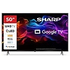 Sharp Sharp 50HP5265 50 inch 4K Ultra HD QLED Google TV met Quantum Dot kleurtechnologie, Dolby Vision, Dolby Atmos, HDMI 2.1, Chromecast en Google Assistant voor premium smart entertainment