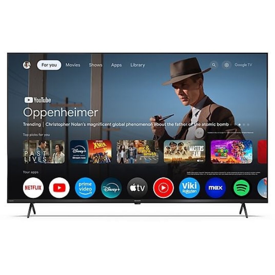 Sharp 55HP5265 55 inch 4K Ultra HD QLED Google TV met Quantum Dot kleurtechnologie, Dolby Vision, Dolby Atmos, HDMI 2.1, Chromecast en Google Assistant voor premium smart entertainment-2