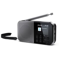 thumb-Sharp DR-P520(GY) Osaka Storm Grey DAB+ en FM Radio met Bluetooth, draagbaar ontwerp, ingebouwde accu, USB-C opladen en helder LCD-display voor thuis en onderweg-3