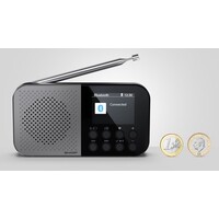 thumb-Sharp DR-P520(GY) Osaka Storm Grey DAB+ en FM Radio met Bluetooth, draagbaar ontwerp, ingebouwde accu, USB-C opladen en helder LCD-display voor thuis en onderweg-4