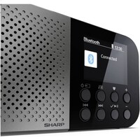 thumb-Sharp DR-P520(GY) Osaka Storm Grey DAB+ en FM Radio met Bluetooth, draagbaar ontwerp, ingebouwde accu, USB-C opladen en helder LCD-display voor thuis en onderweg-7