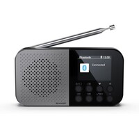 thumb-Sharp DR-P520(GY) Osaka Storm Grey DAB+ en FM Radio met Bluetooth, draagbaar ontwerp, ingebouwde accu, USB-C opladen en helder LCD-display voor thuis en onderweg-8