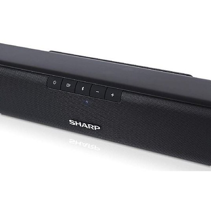 Sharp HT-SB110 2.0 90W Slim Soundbar met Bluetooth, HDMI ARC/CEC, optische ingang, AUX, USB-afspeelfunctie en afstandsbediening voor helder TV-geluid in een compact design-2