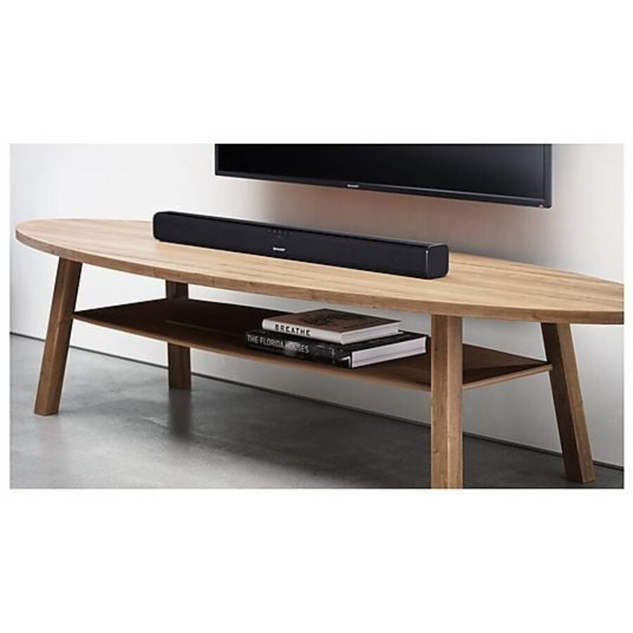 Sharp HT-SB110 2.0 90W Slim Soundbar met Bluetooth, HDMI ARC/CEC, optische ingang, AUX, USB-afspeelfunctie en afstandsbediening voor helder TV-geluid in een compact design-6