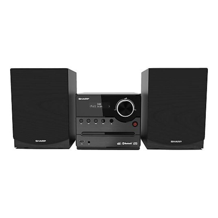 Sharp XL-B517 Micro geluidssysteem met DAB+, FM-radio, CD-speler, Bluetooth, USB-afspeelfunctie en houten speakers voor helder stereo geluid en all-in-one home audio-1