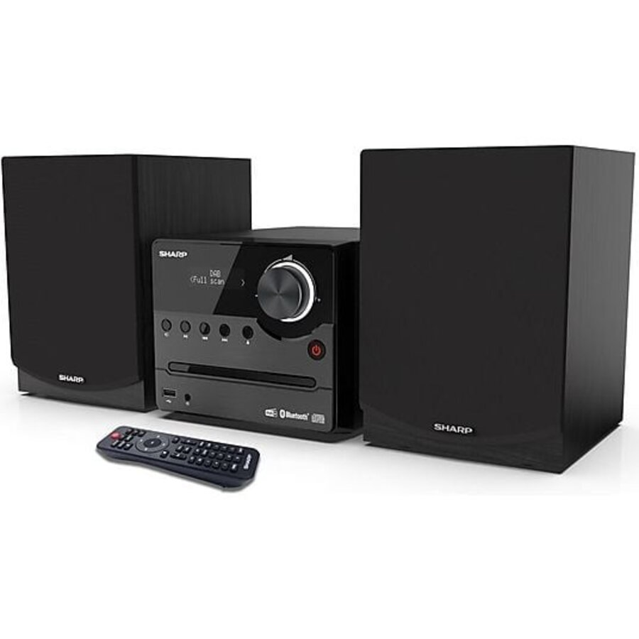 Sharp XL-B517 Micro geluidssysteem met DAB+, FM-radio, CD-speler, Bluetooth, USB-afspeelfunctie en houten speakers voor helder stereo geluid en all-in-one home audio-2