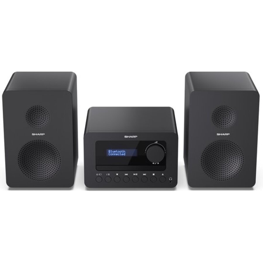 Sharp XL-B520 Micro geluidssysteem met DAB+, FM-radio, CD-speler, Bluetooth, USB en 40W stereo speakers in houten behuizing voor compact all-in-one thuisgebruik-2