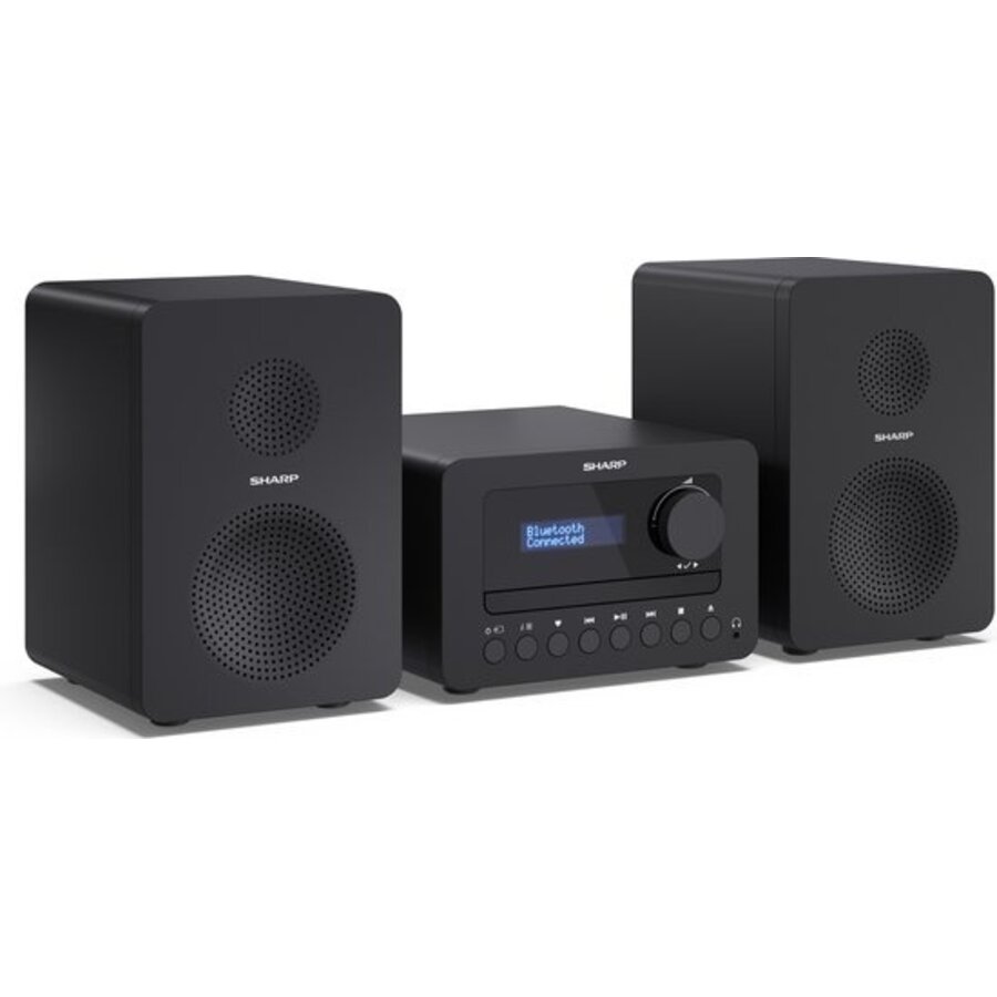 Sharp XL-B520 Micro geluidssysteem met DAB+, FM-radio, CD-speler, Bluetooth, USB en 40W stereo speakers in houten behuizing voor compact all-in-one thuisgebruik-5