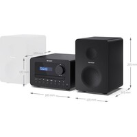 thumb-Sharp XL-B520 Micro geluidssysteem met DAB+, FM-radio, CD-speler, Bluetooth, USB en 40W stereo speakers in houten behuizing voor compact all-in-one thuisgebruik-7