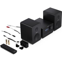 thumb-Sharp XL-B520 Micro geluidssysteem met DAB+, FM-radio, CD-speler, Bluetooth, USB en 40W stereo speakers in houten behuizing voor compact all-in-one thuisgebruik-8
