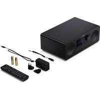 thumb-Sharp XL-B720D (BK) Tokyo all-in-one HiFi systeem met DAB+/FM radio, CD-speler, Bluetooth 5.0, USB MP3, houten speakers en 40 voorkeurszenders-10