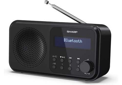 Sharp DR-P420(BK) Tokyo Portable DAB+ Radio met Bluetooth – Zwart 