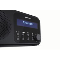 thumb-Sharp DR-P420(BK) Tokyo draagbare DAB+/FM radio met Bluetooth, LCD-display, 20 voorkeuzezenders, alarmfunctie en USB/batterij voeding in zwarte uitvoering-4