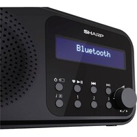 thumb-Sharp DR-P420(BK) Tokyo draagbare DAB+/FM radio met Bluetooth, LCD-display, 20 voorkeuzezenders, alarmfunctie en USB/batterij voeding in zwarte uitvoering-5