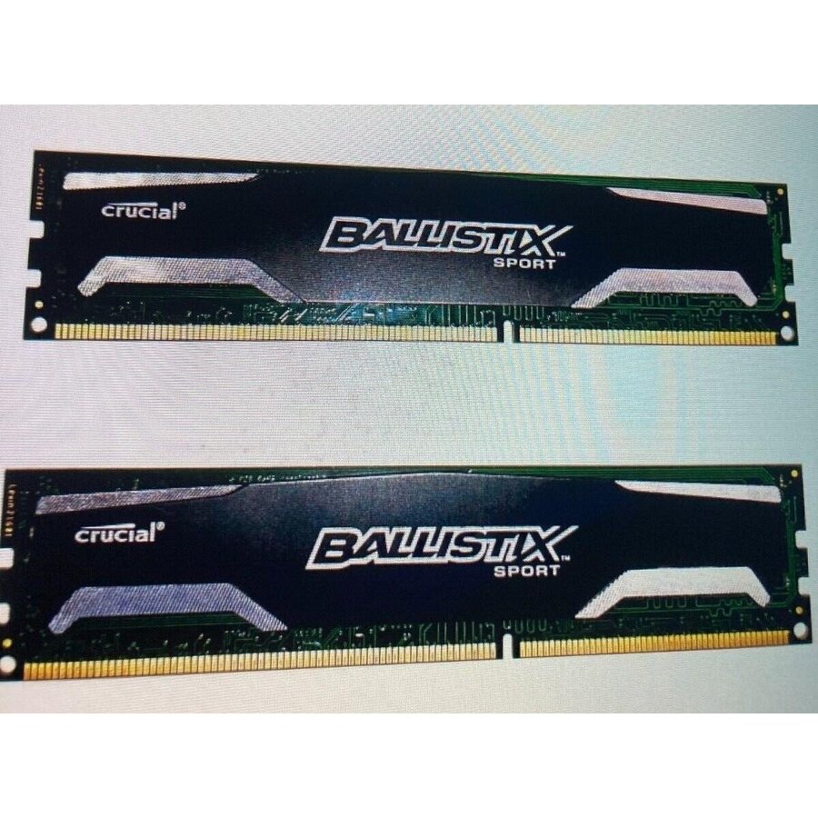 Crucial Ballistix Sport BLS4G3D1609DS1S00-16FER2 8GB (2x4GB) DDR3 1600MHz CL9 desktop geheugenkit met heatsink en XMP-profiel voor stabiele dual-channel prestaties-2